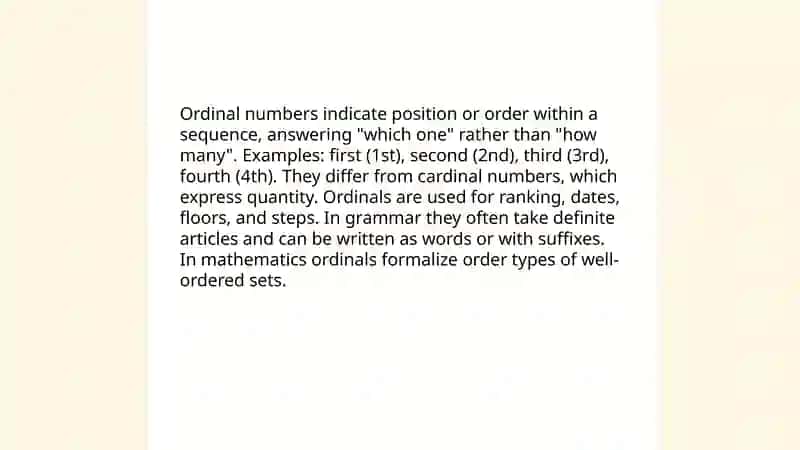Presentation about Cardinal and Ordinal Numbers 4