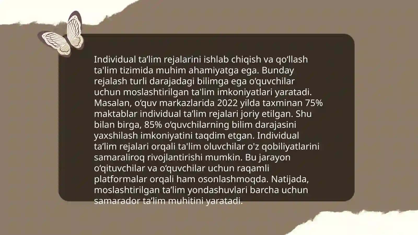 Alohida ta'lim ehtiyojlari 4