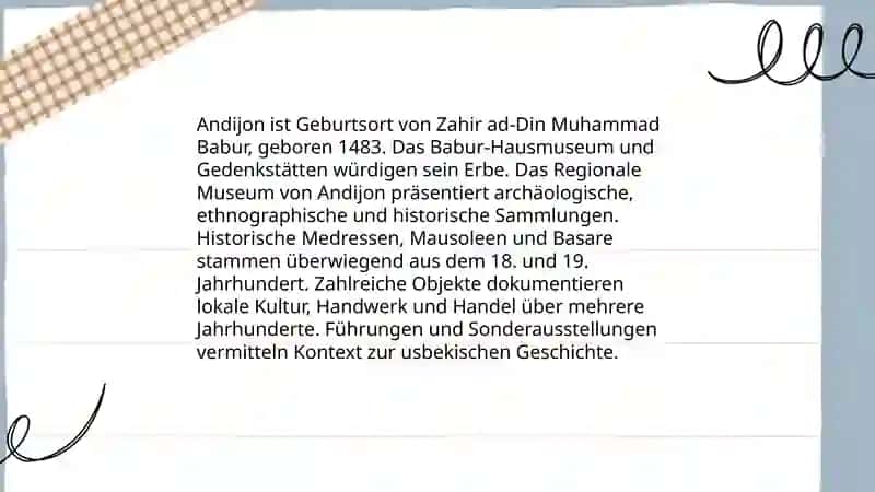 Reisen durch Andijan 4