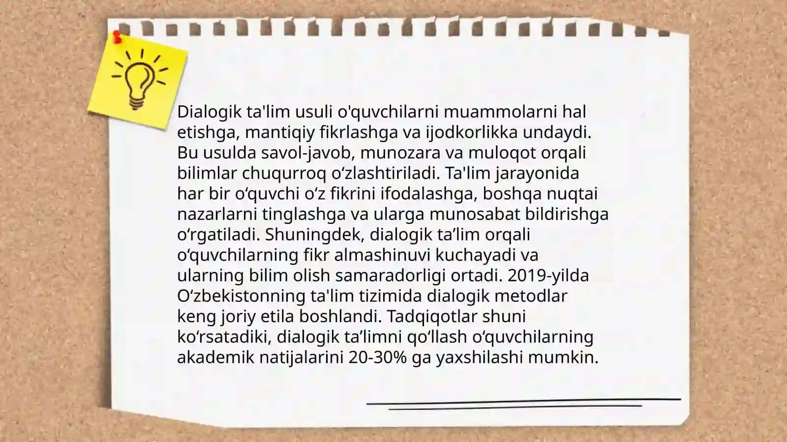Ta‘lim jarayonida interfaol metodlarning qo‘llanilishi 4
