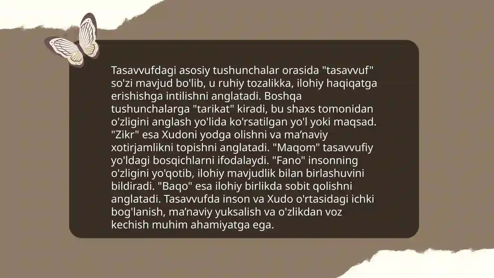 Tasavvufning ta'rifi va g'oyasi 4
