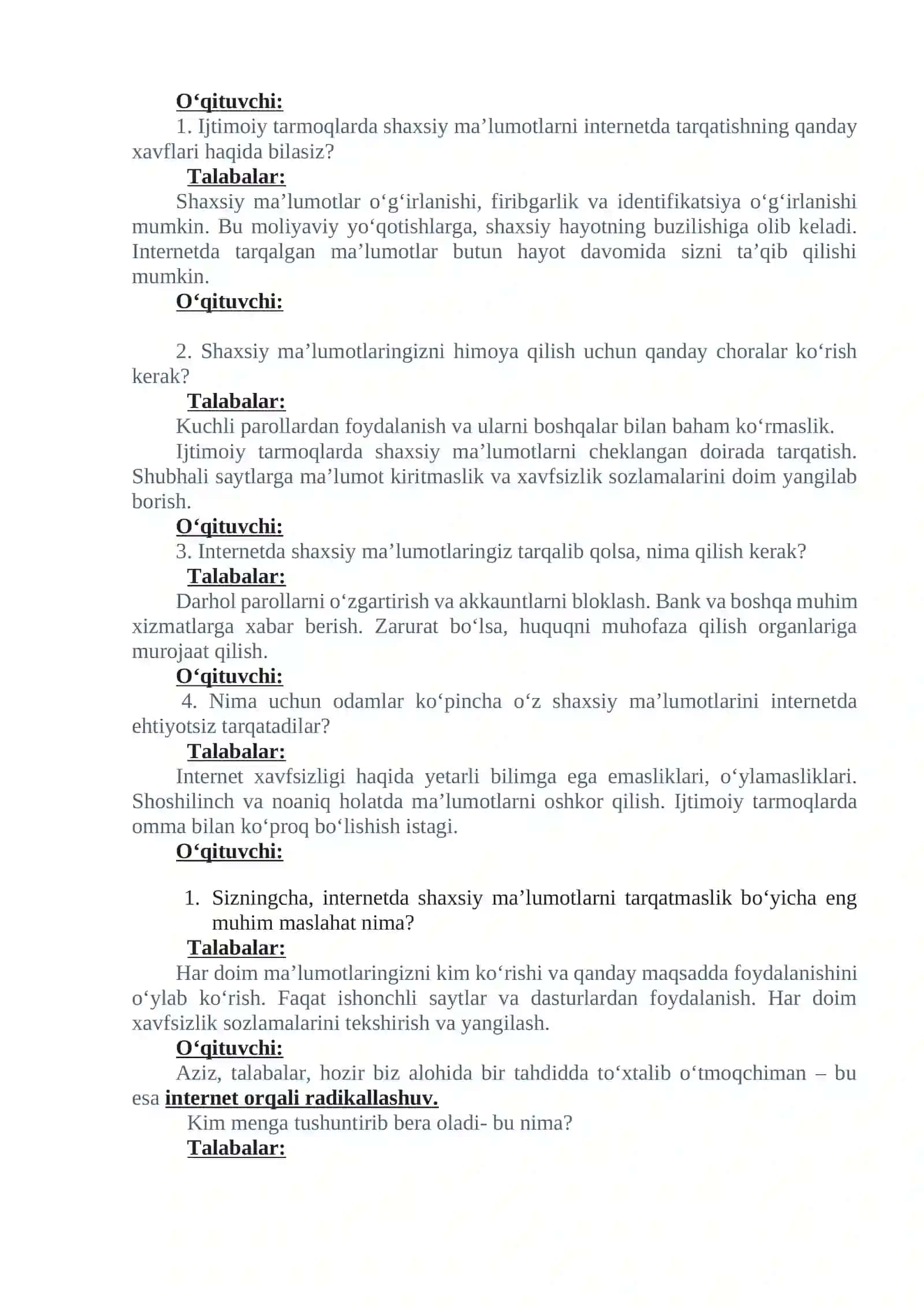 “Kelajak soati” 6-mavzu 4