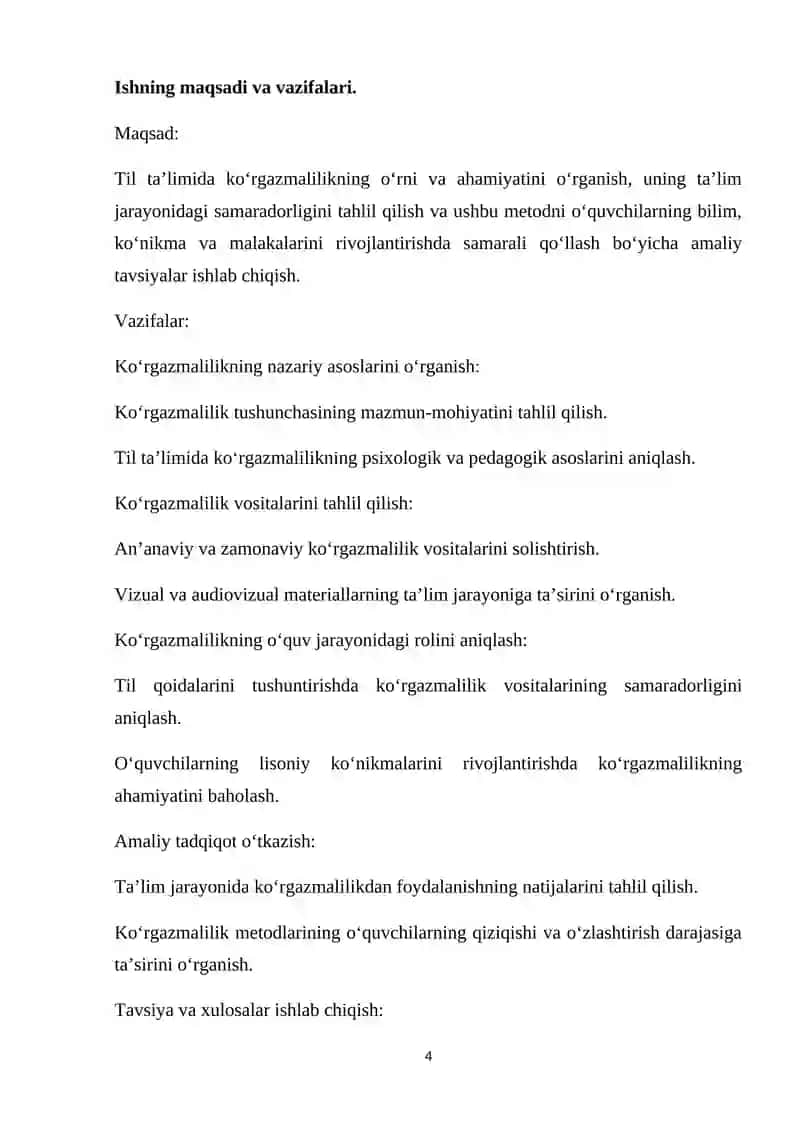 Til ta'limida ko'rgazmalilikning o'rni 4