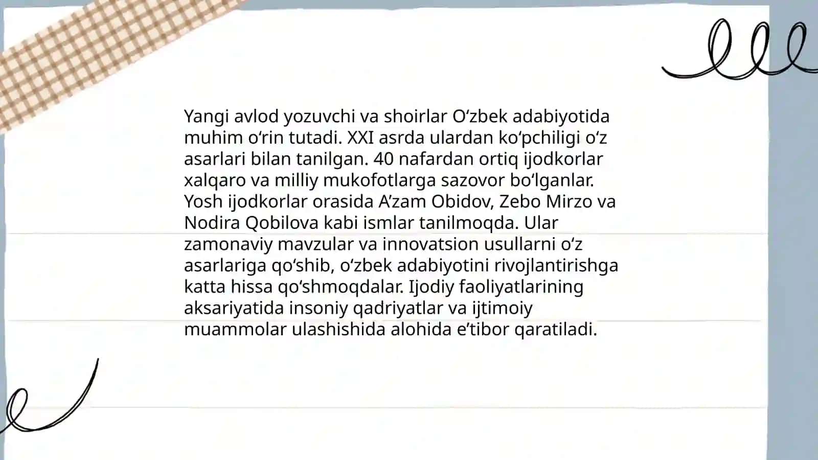 Hozirgi adabiy jarayon.( web resurslar asosida) 4