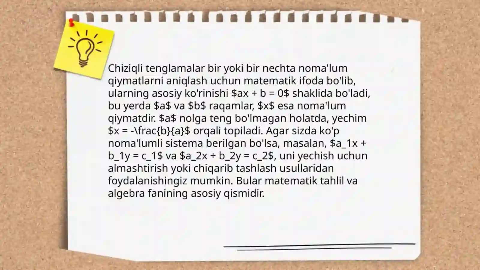 Tenglamalar 4