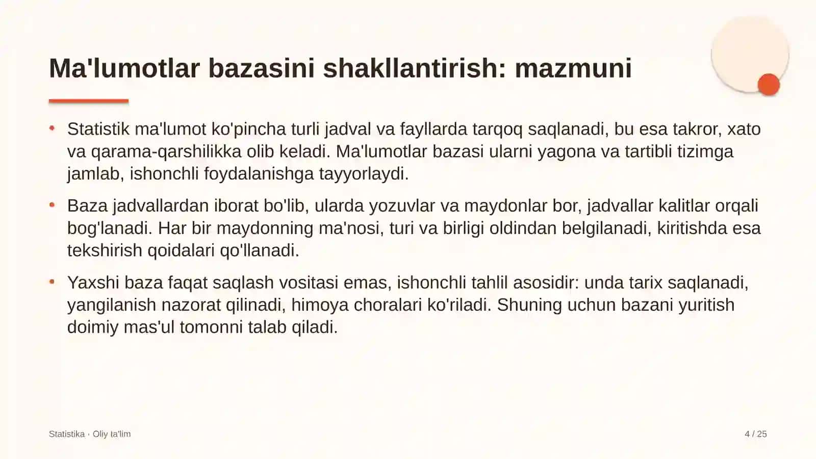 Dublyaj studiyalarida ma'lumotlar bazasini shakllantirish 4