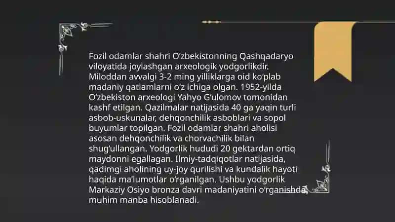 Fozil odamlar shaxri 4