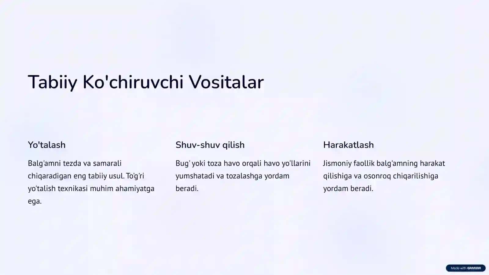 Balg'am Ko'chiruvchi Vositalar 4