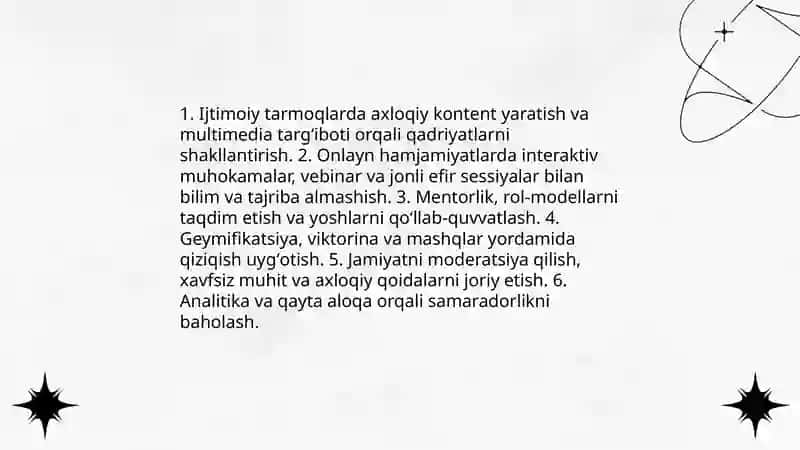 Ma’naviy - Ma’rifiy Ishlarni Tashkil Etishning Zamonaviy Texnologiyalari 4