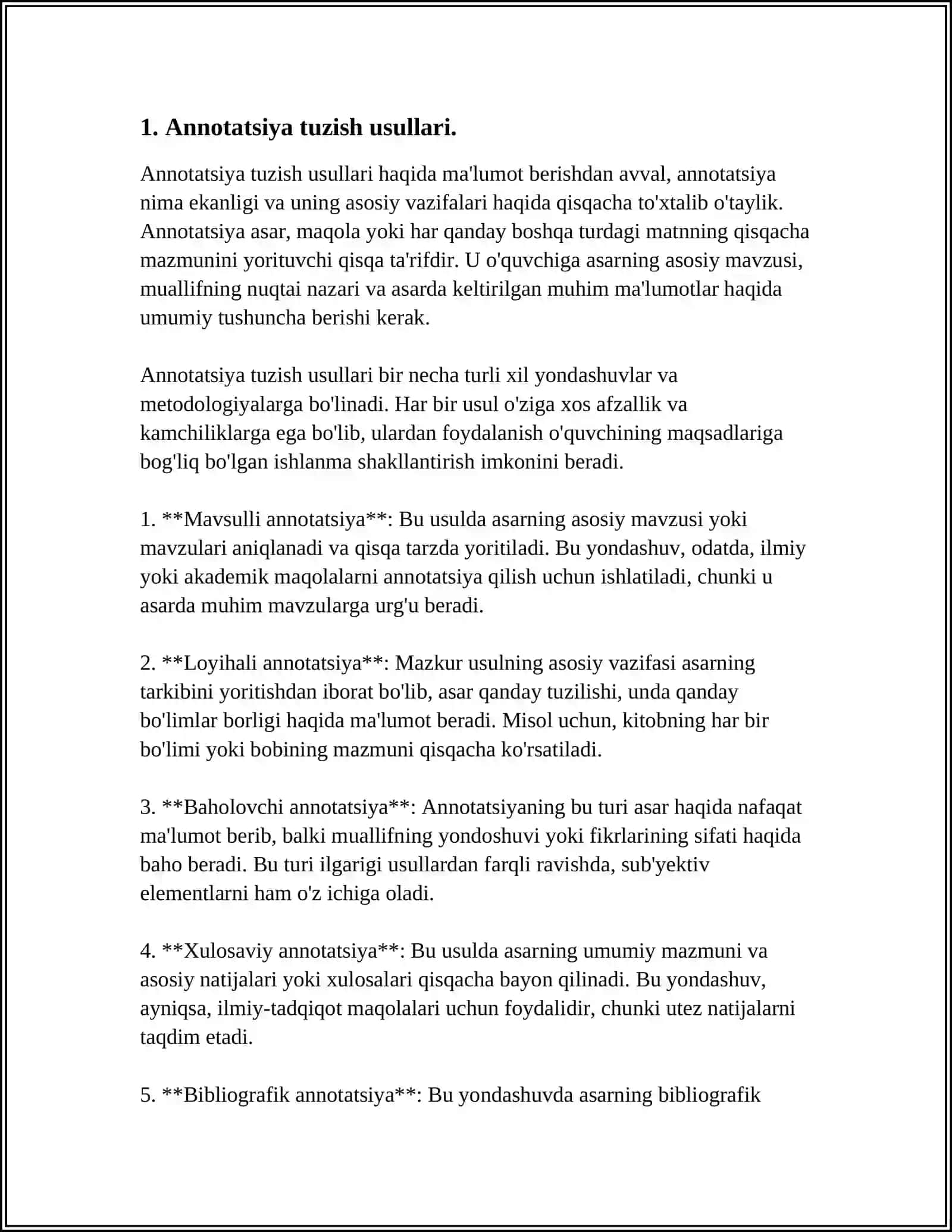 ANNOTATSIYA TUZISH USULLARI 4