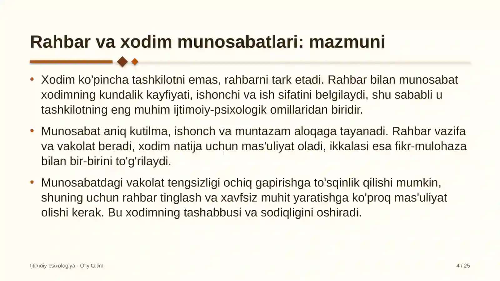 ta'mirlash pardozlash ishlarida rahbar va xodim munosabatlari psixologiyasi 7313 4