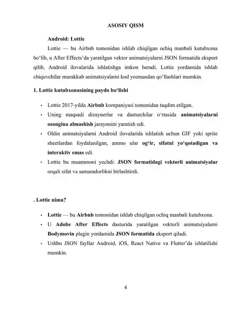 Animatsiyalar yaratish 4