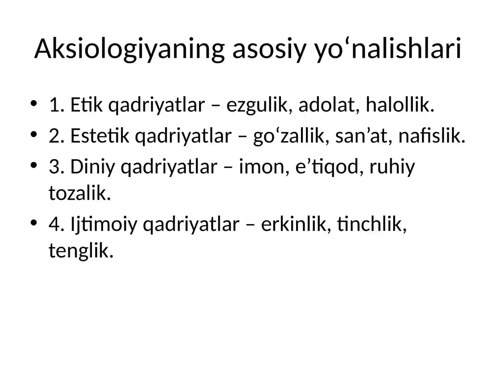 qadriyatlar falsafasi 4