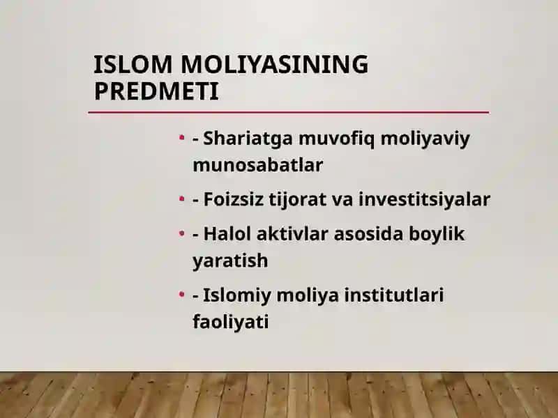 Islom moliyasi asoslari 4