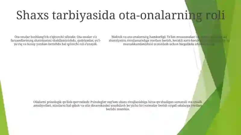 Milliy G‘Oya Va Oilada Shaxs Tarbiyasi 4