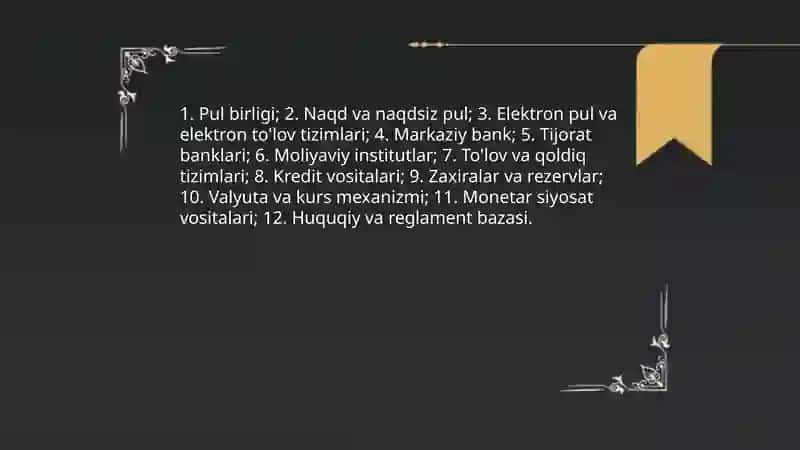 Pul tizimi mazmuni va turlari 4