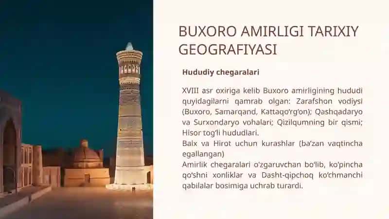 O'rta Osiyo xonliklari tarixiy geografiyasi 4