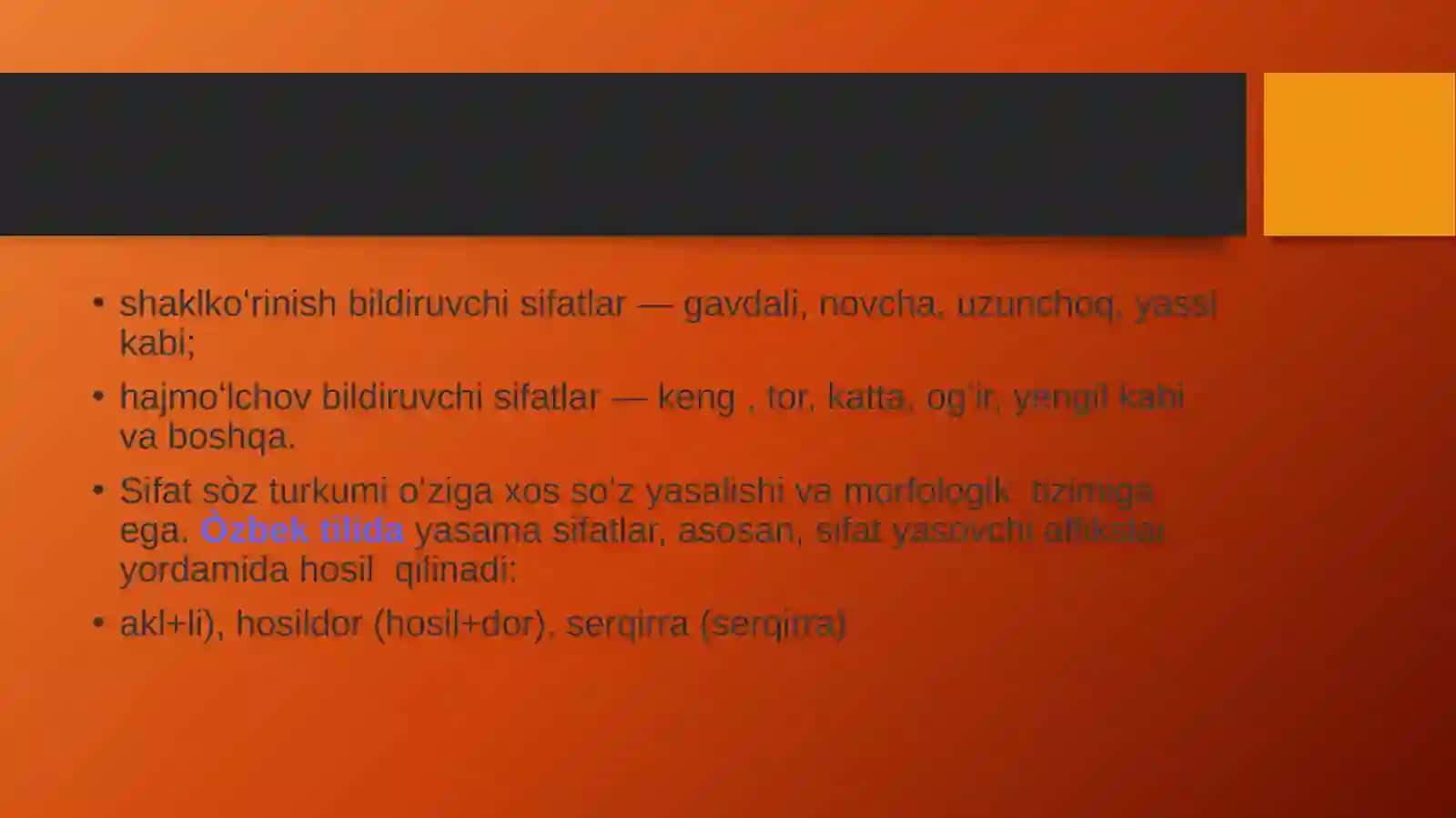 Sifat sòz turkumi 4