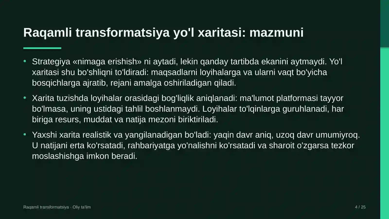 Davlat arxivlarida raqamli transformatsiya yo'l xaritasini tuzish 4
