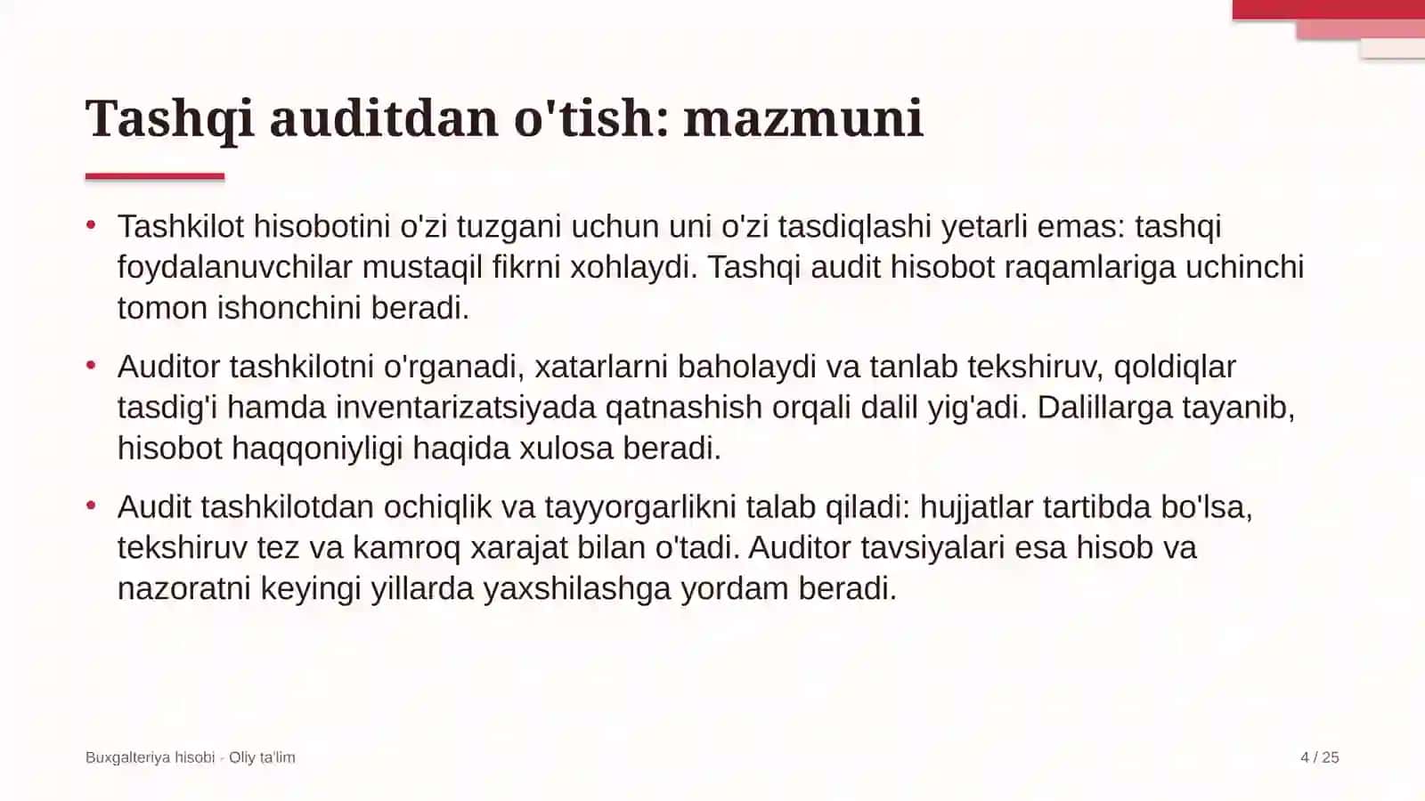 xalqaro yuk tashishda tashqi auditdan o'tish 6052 4