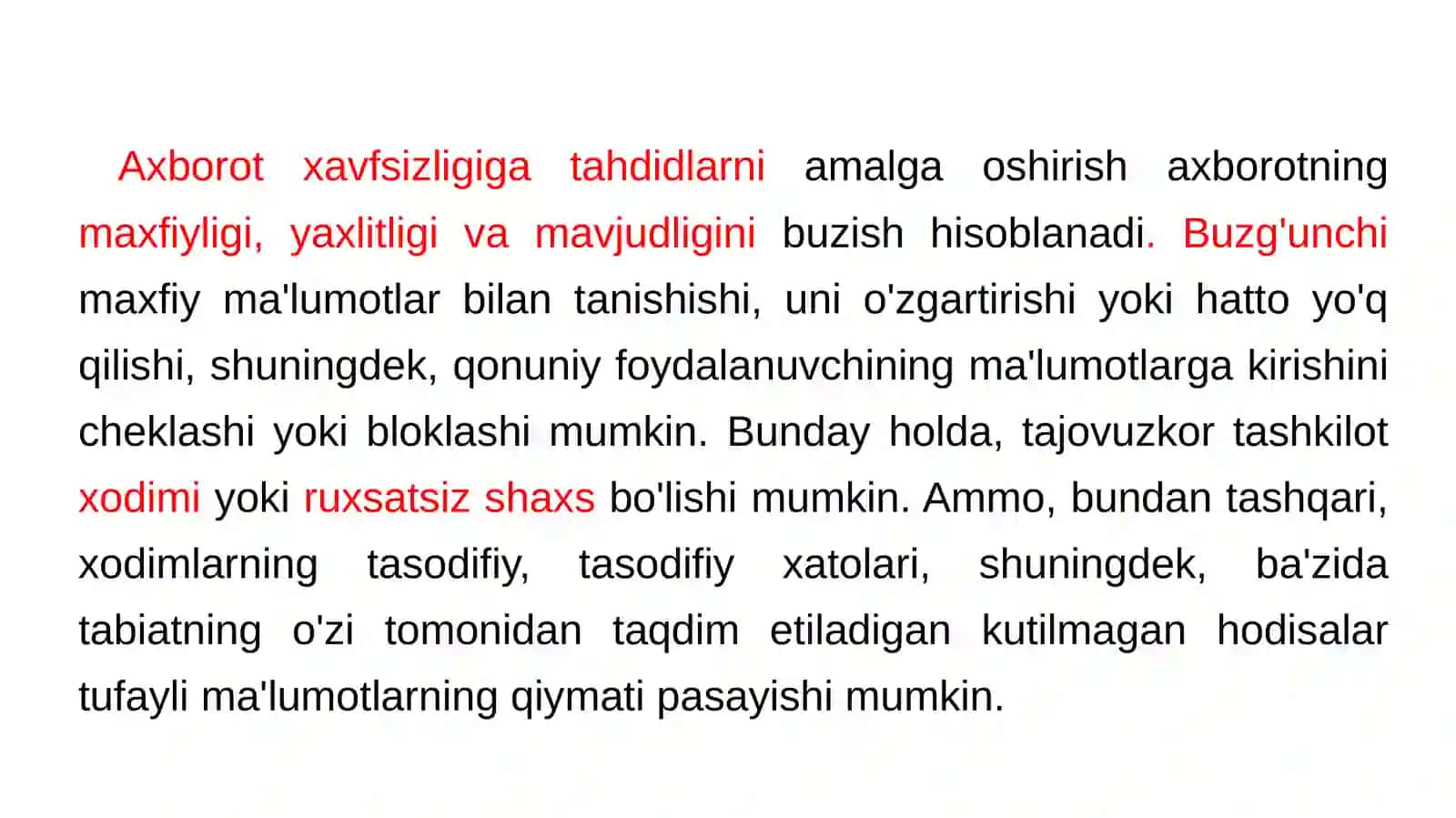 Axborot xavfsizligiga tahdidlar 4