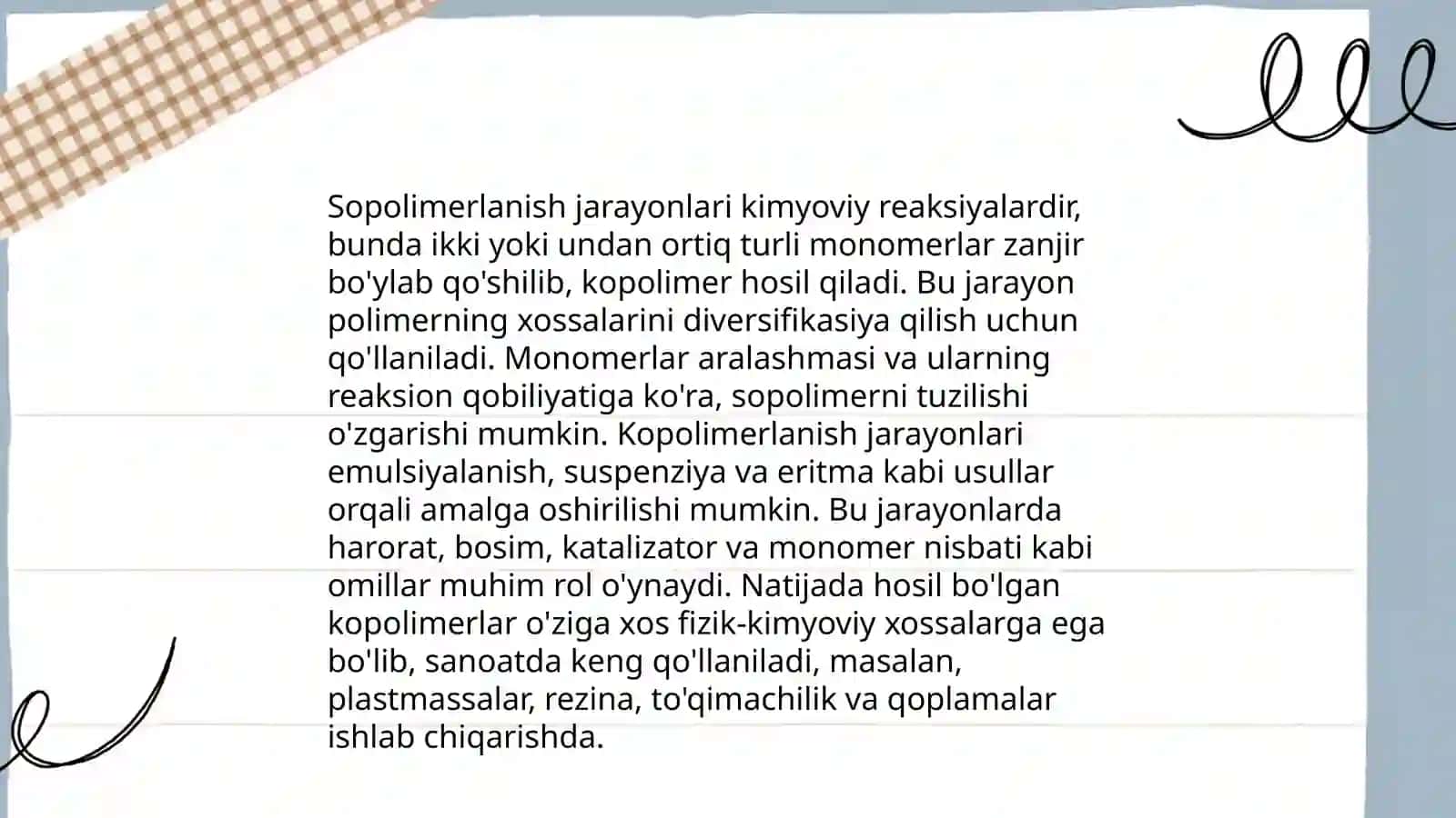 Sopolimerlanish konstantalarini aniqlash usullari 4