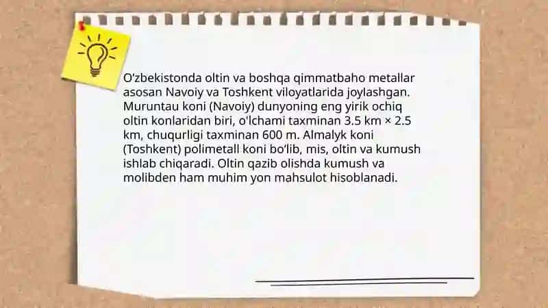 Oʻzbekistonning tabiiy resurslari 4