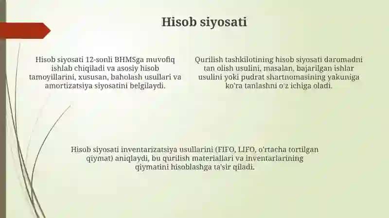 Buxgalteriya hisobini tashkil etish asoslari 4