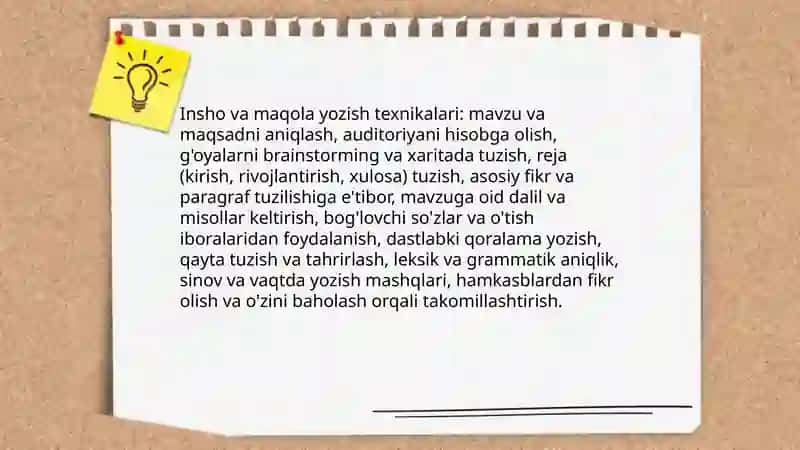 Erkin yozish mashqlari 4