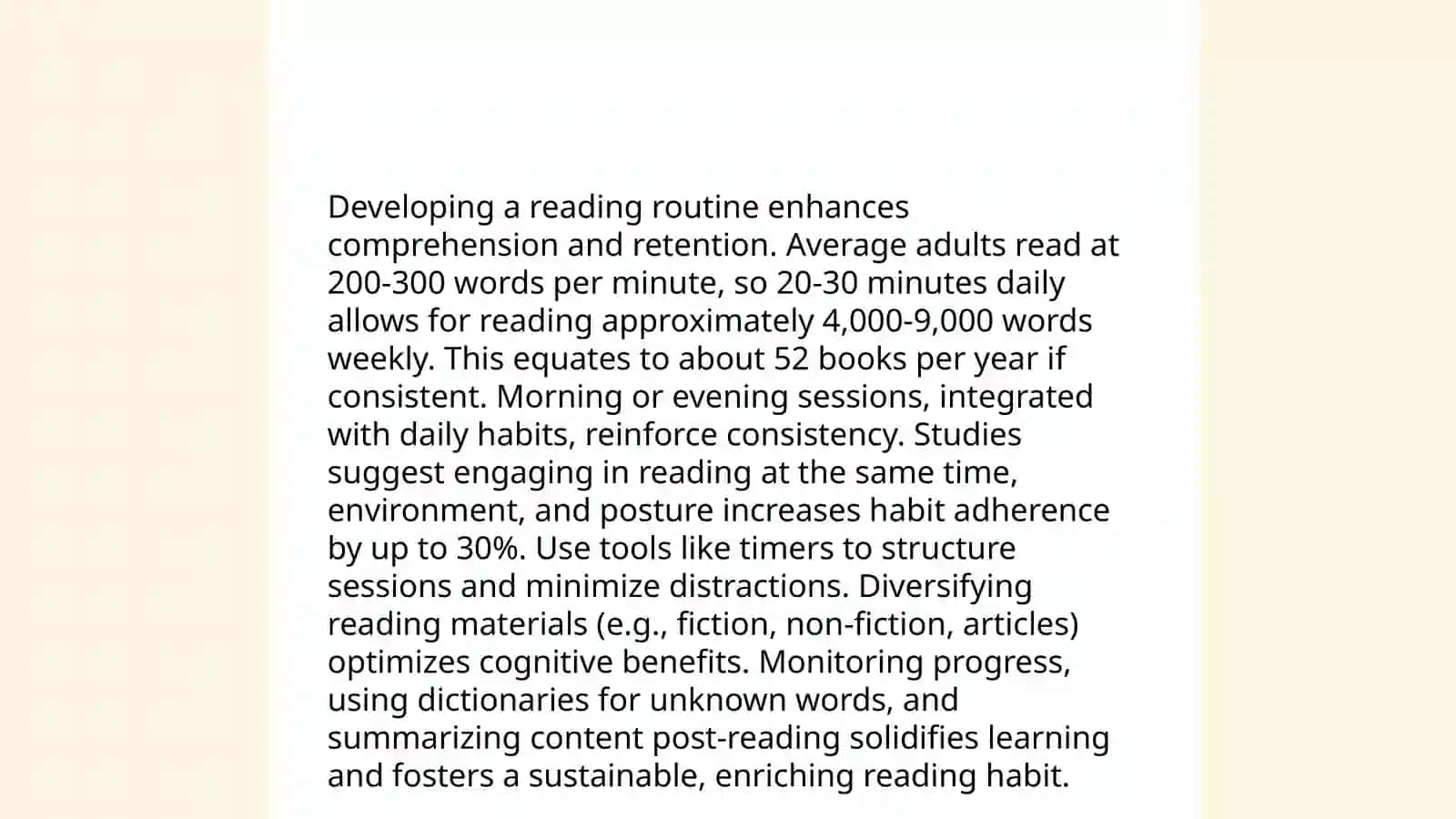 Reading habits 4