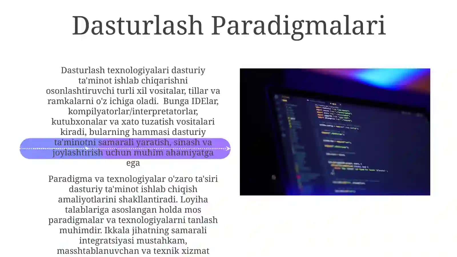 Zamonaviy Dasturlash Vositalari 4