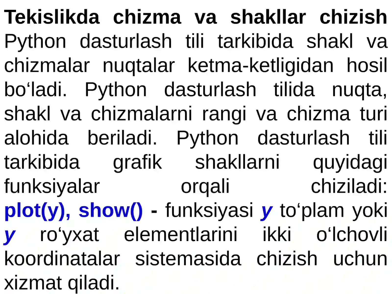 Python dasturlash tili 4