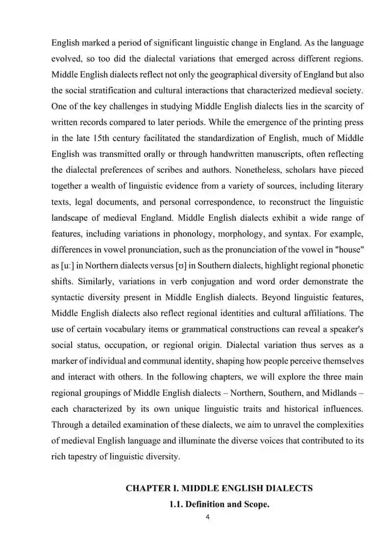 MIDDLE ENGLISH DIALECTS. 4