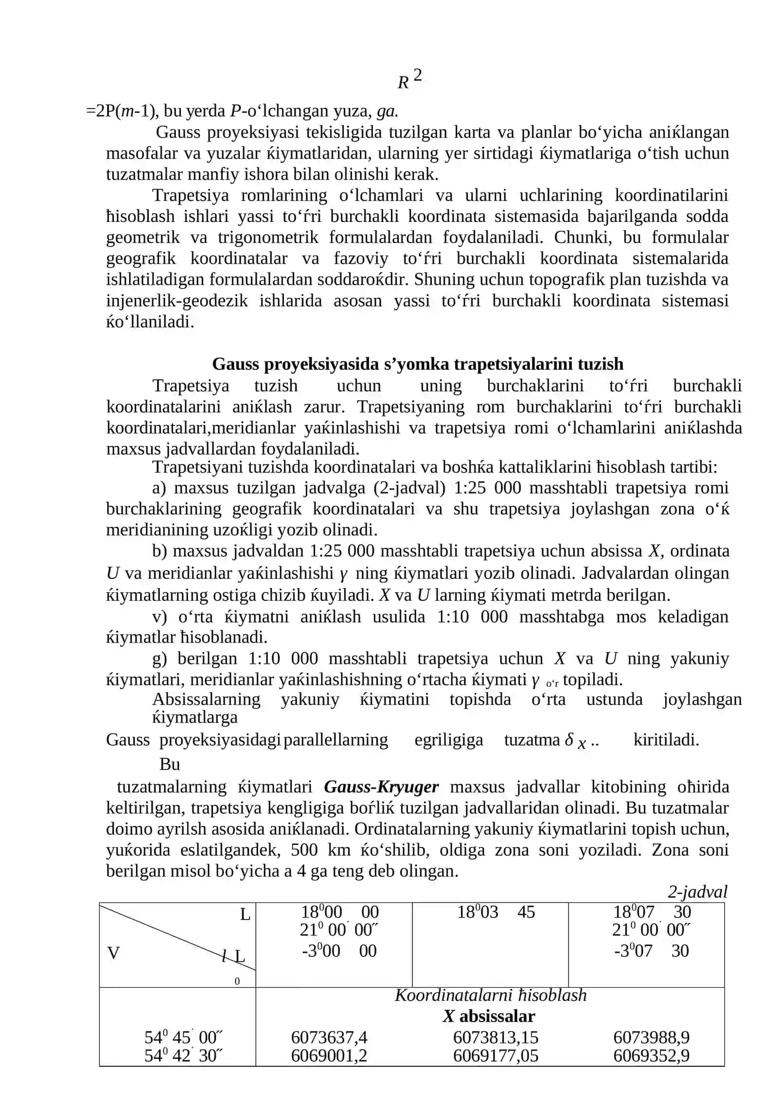 Topografik karta nomenklaturasini aniqlash bo'yicha mashqlar bajarish. 4