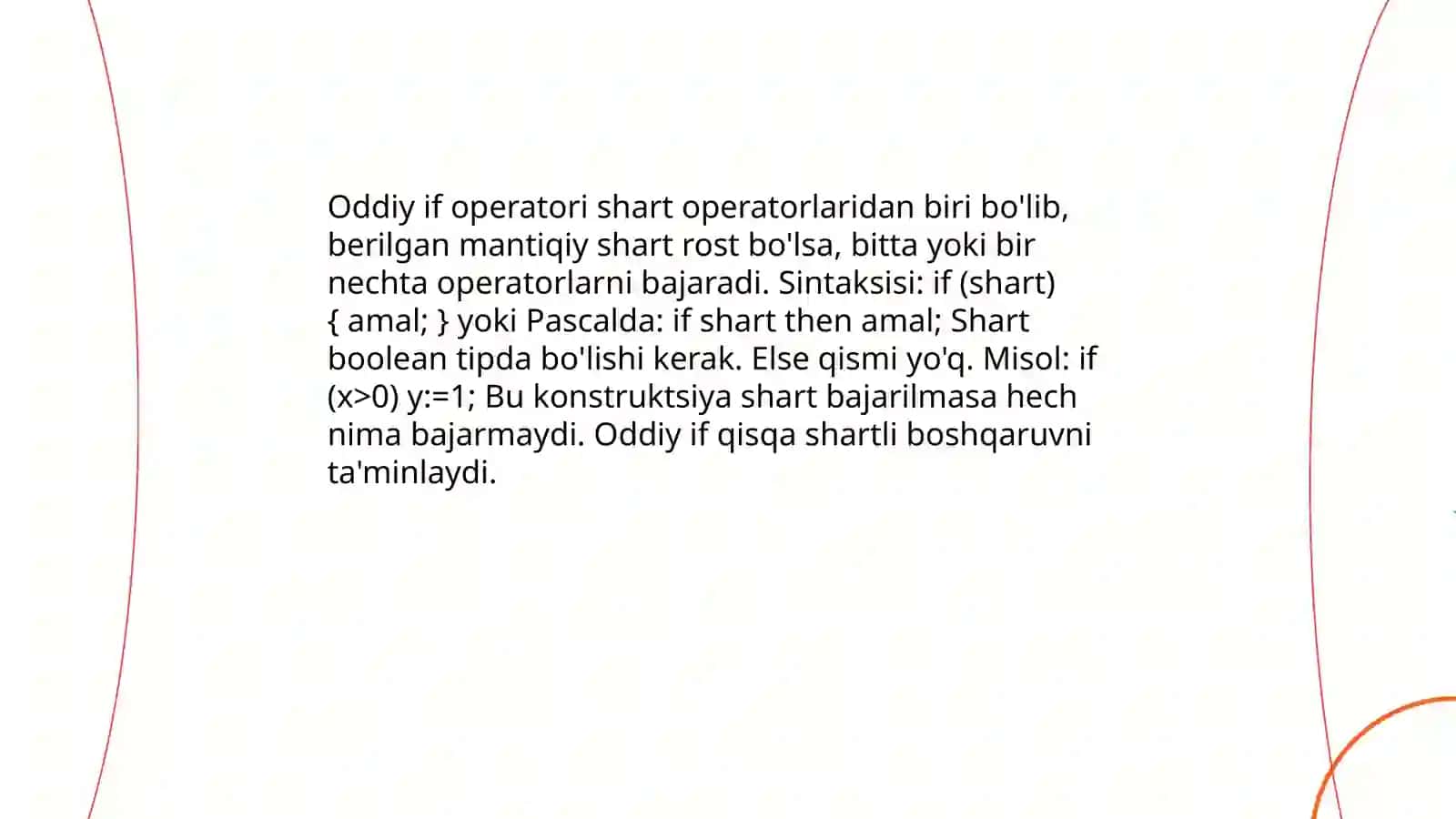 Shart operatorlari 4