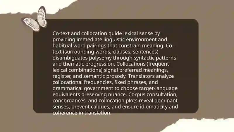 Word Sense Disambiguation Techniques for Translators 4