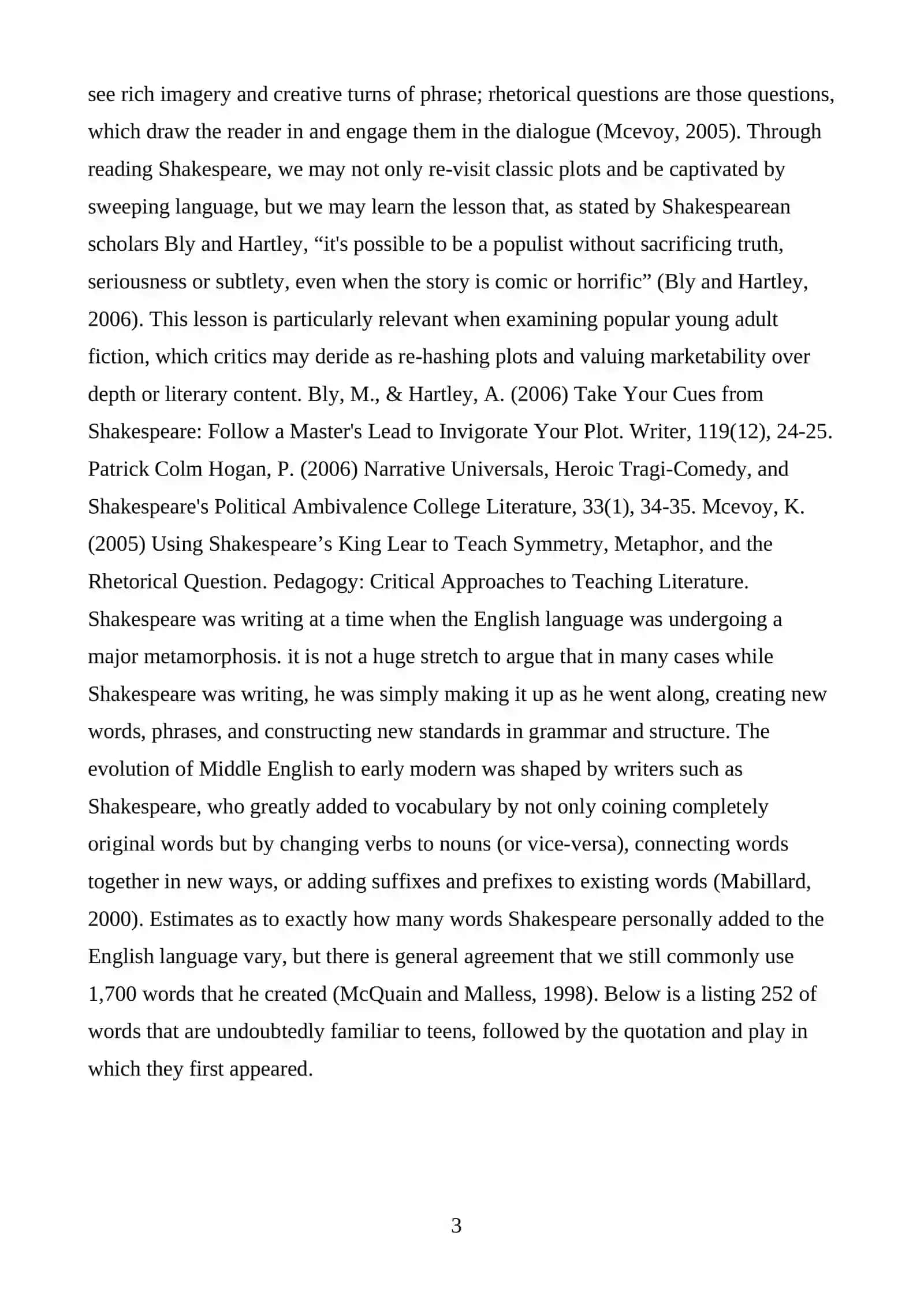 WILLIAM SHAKESPEARE’S CREATIVE WORKS 4