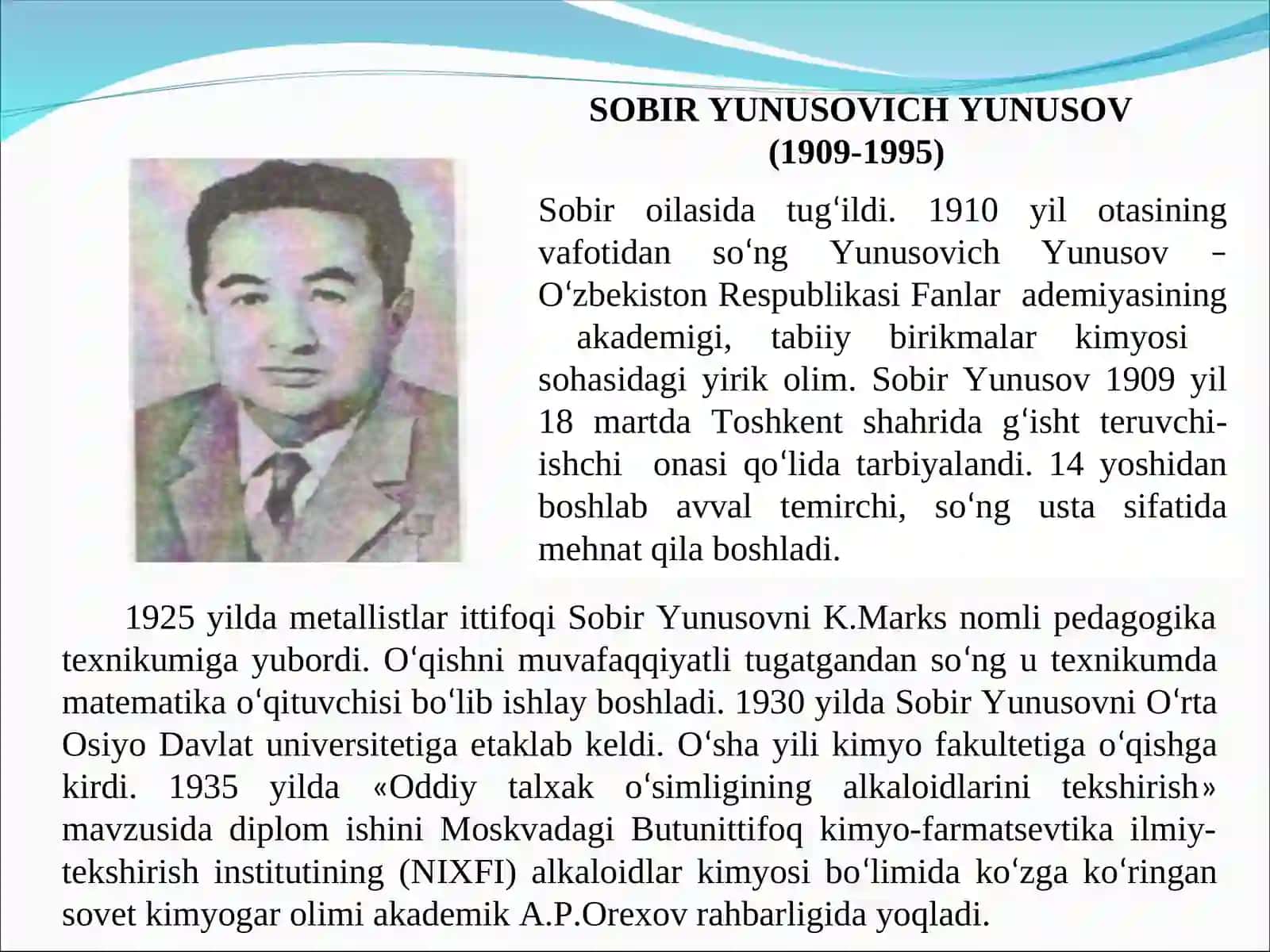 O'zbekiston kimyogar olimlari 4