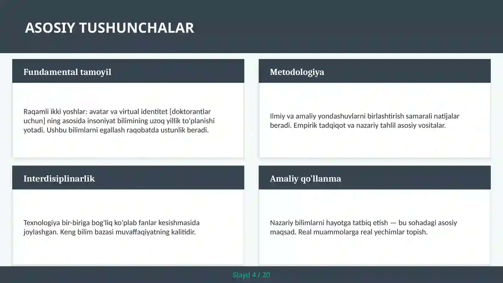 Raqamli ikki yoshlar: avatar va virtual identitet [doktorantlar uchun] 4