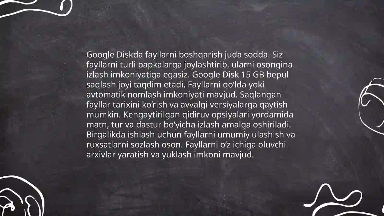 Google Disk asoslari 4