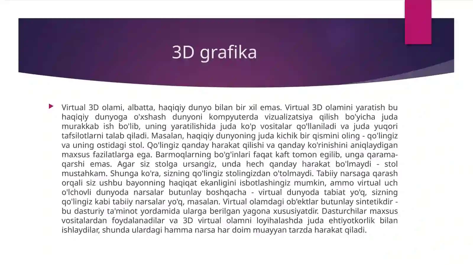 3Dgrafika imkoniyatlari 4