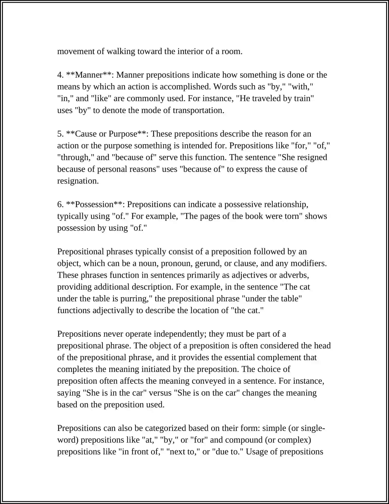 PREPOSITSION 4