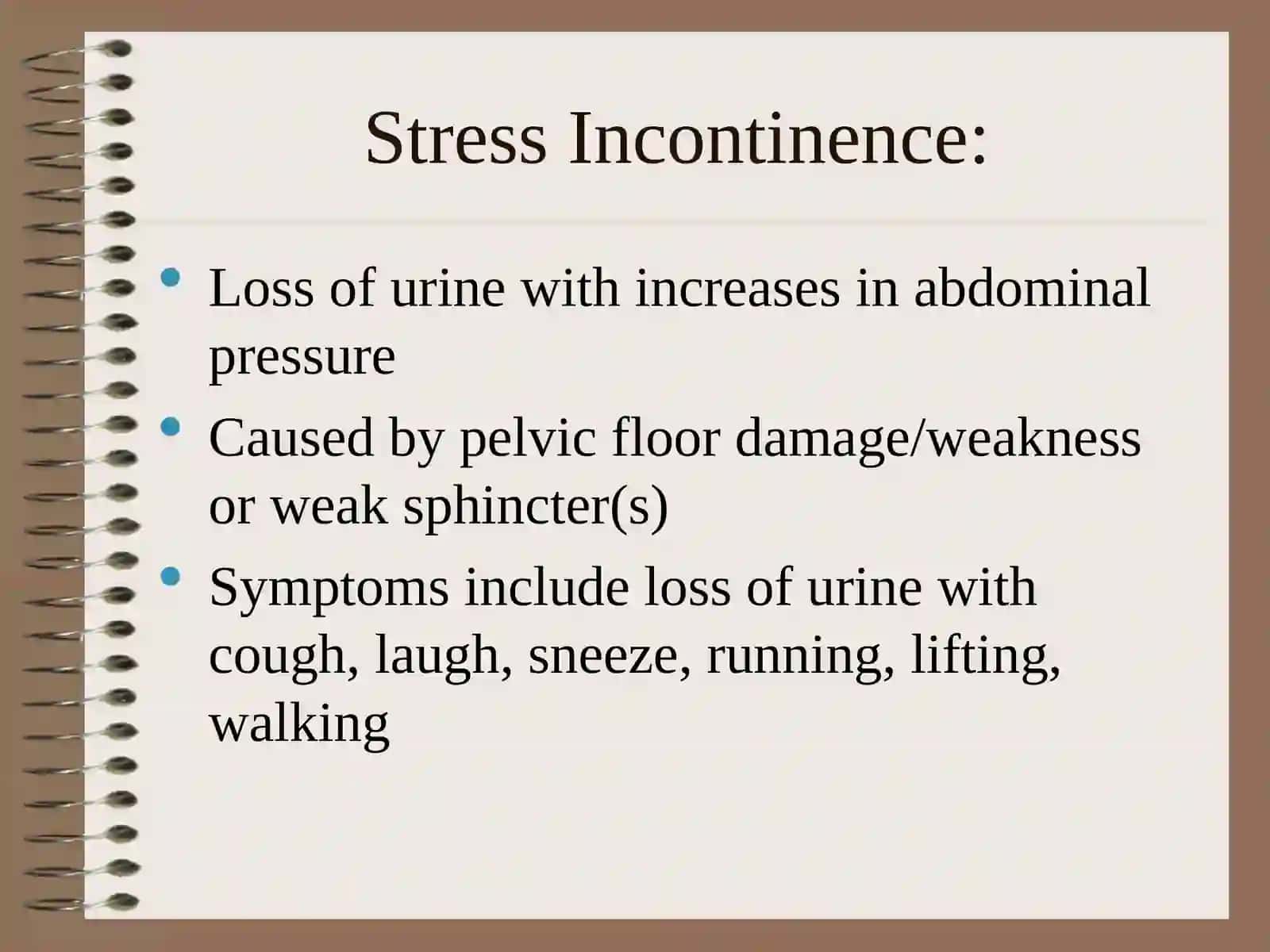 Urinary Incontinence 4