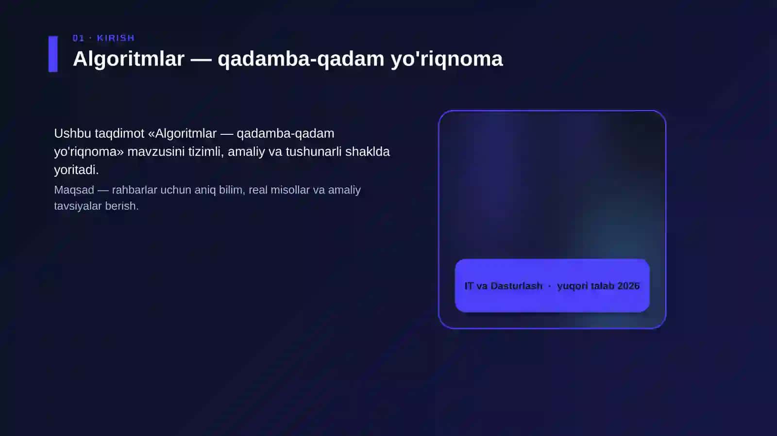 Algoritmlar — qadamba-qadam yo'riqnoma 4