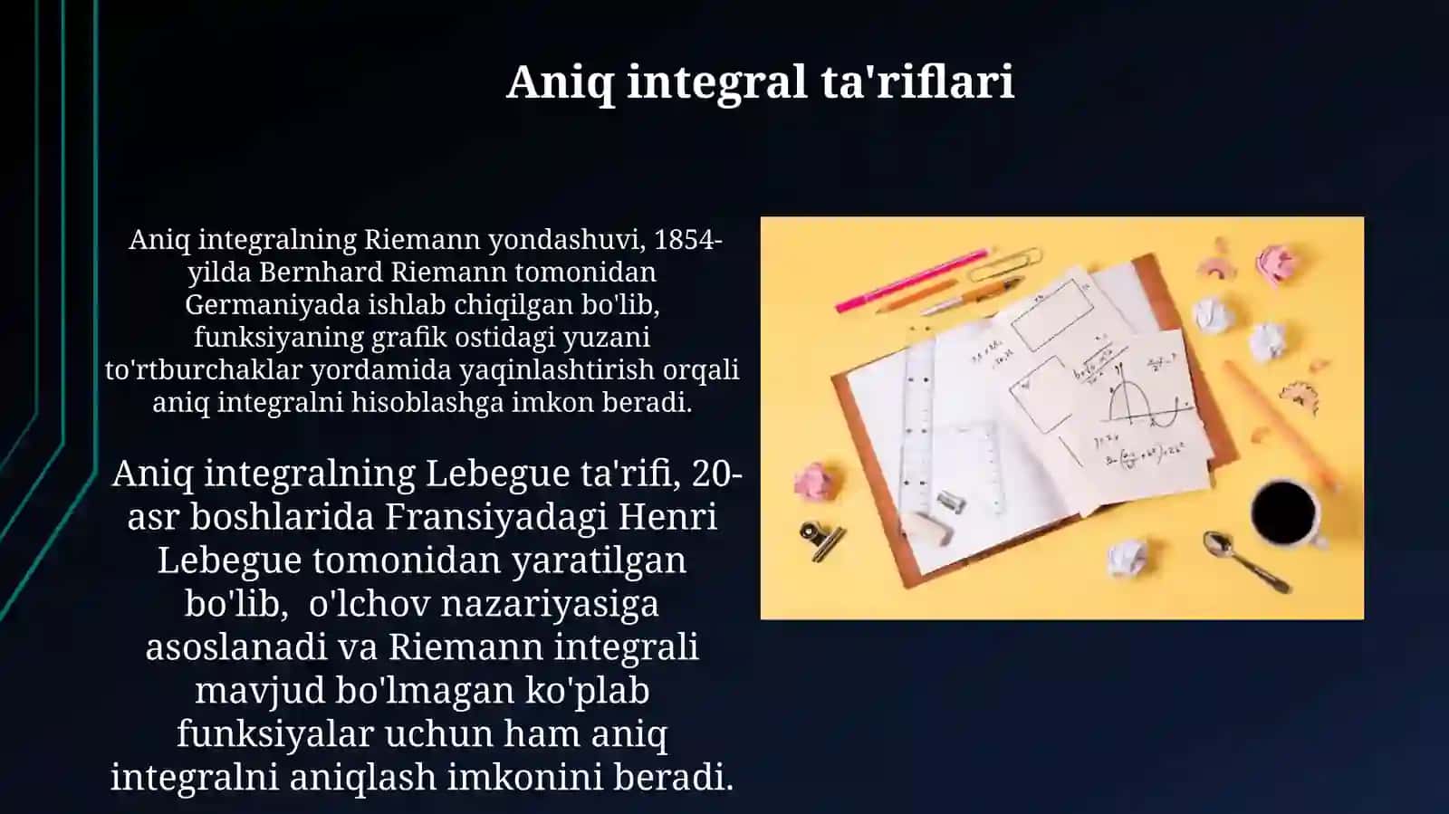 Aniq Integralning Mavjudligi 4
