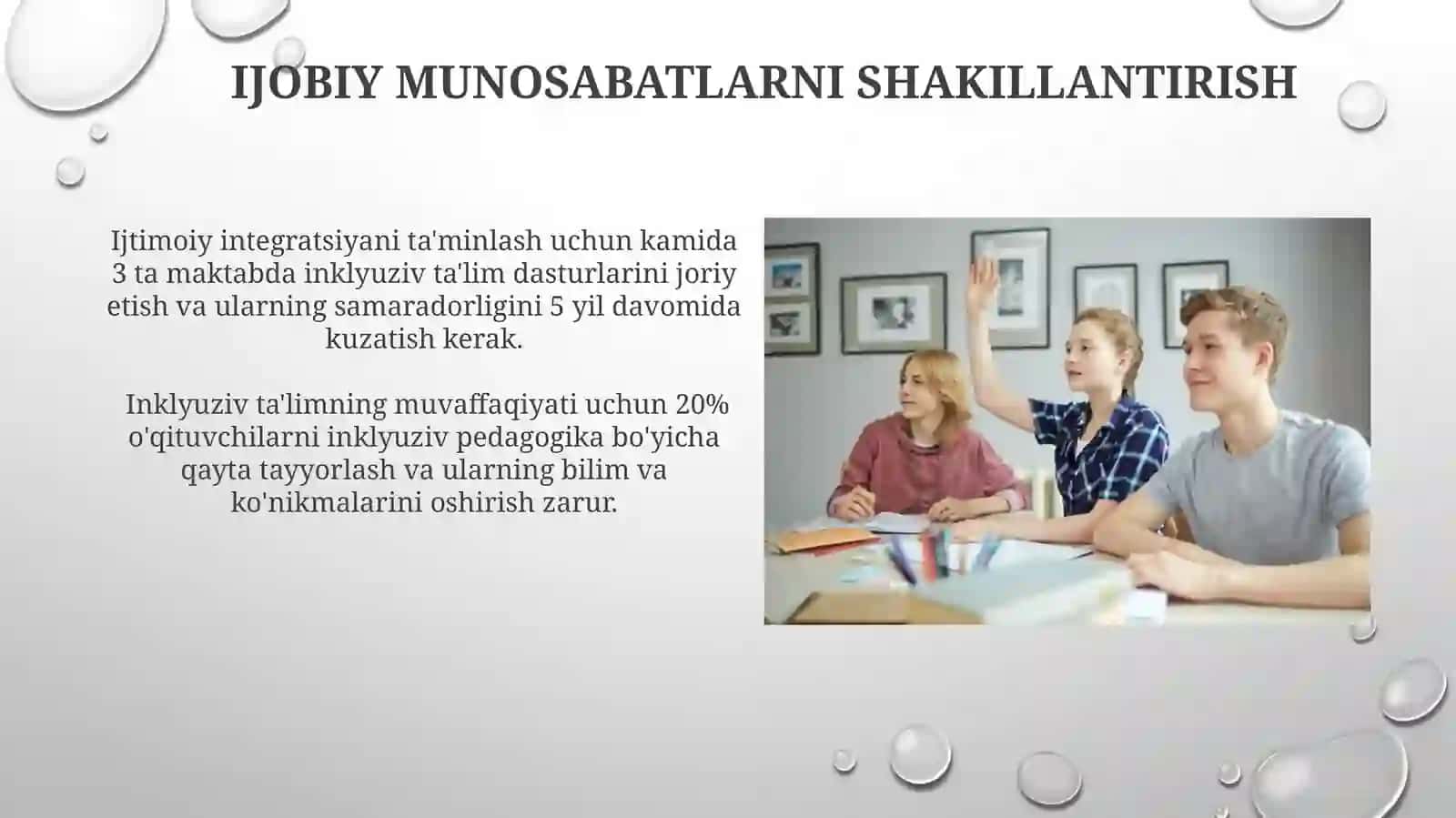 Jamiyatni Inklyuziv Ta'limga Tayyorlash va Jobiy Munosabatlarni Uyg'otish 4