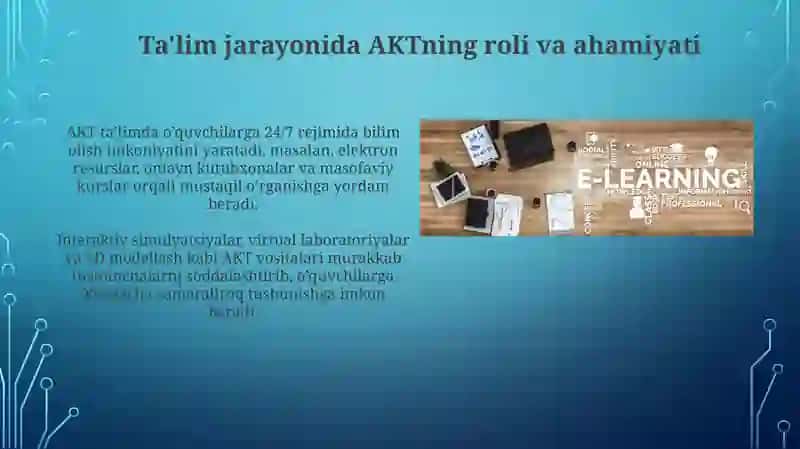Axborot-kommunikatsiya texnologiyalari ta'limda: Kirish 4