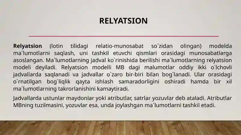 Relyatsion model 4