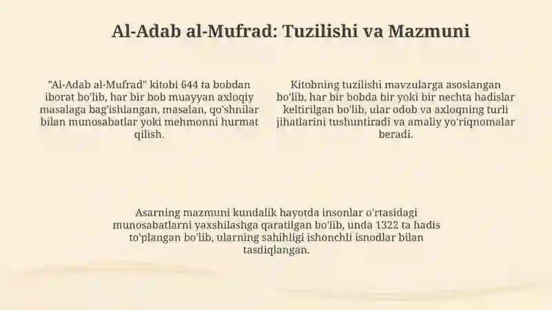 Al-Adab al-Mufrad 4