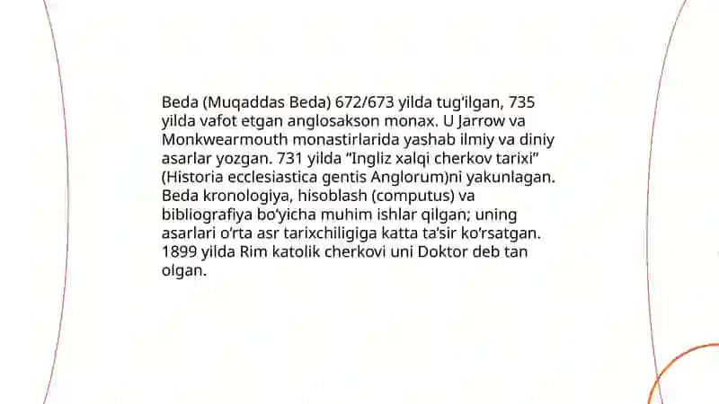Beda tushunchasi va ta'rifi 4